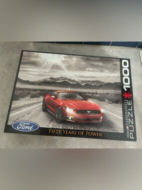 Ford Red Mustang GT Puzzle - Fifty Years of Power
